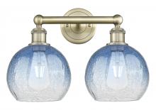 Innovations Lighting 616-2W-AB-G483-8SB - Brookhaven Globe - 2 Light - 17 inch - Antique Brass - Bath Vanity Light