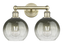Innovations Lighting 616-2W-AB-G483-8SL - Brookhaven Globe - 2 Light - 17 inch - Antique Brass - Bath Vanity Light