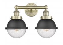 Innovations Lighting 616-2W-AB-HFS-64-BK - Edison - 2 Light - 16 inch - Antique Brass - Bath Vanity Light
