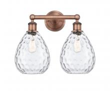 Innovations Lighting 616-2W-AC-G372 - Waverly - 2 Light - 17 inch - Antique Copper - Bath Vanity Light