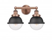 Innovations Lighting 616-2W-AC-HFS-62-BK - Edison - 2 Light - 16 inch - Antique Copper - Bath Vanity Light