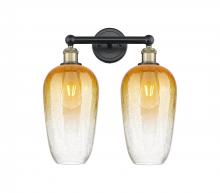 Innovations Lighting 616-2W-BAB-G484-7AM - Brookhaven Flute - 2 Light - 16 inch - Black Antique Brass - Bath Vanity Light