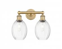 Innovations Lighting 616-2W-BB-G459-6CL - Preston Bulb - 2 Light - 15 inch - Brushed Brass - Bath Vanity Light