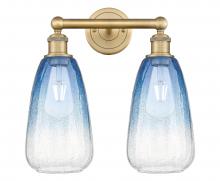 Innovations Lighting 616-2W-BB-G480-6SB - Brookhaven Almond - 2 Light - 15 inch - Brushed Brass - Bath Vanity Light
