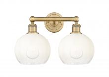 Innovations Lighting 616-2W-BB-G483-8OP - Brookhaven Globe - 2 Light - 17 inch - Brushed Brass - Bath Vanity Light