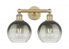 Innovations Lighting 616-2W-BB-G483-8SL - Brookhaven Globe - 2 Light - 17 inch - Brushed Brass - Bath Vanity Light