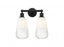 Innovations Lighting 616-2W-BK-G480-6OP - Brookhaven Almond - 2 Light - 15 inch - Matte Black - Bath Vanity Light