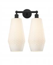 Innovations Lighting 616-2W-BK-G681-7 - Windham - 2 Light - 16 inch - Matte Black - Bath Vanity Light