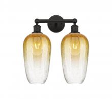 Innovations Lighting 616-2W-OB-G484-7AM - Brookhaven Flute - 2 Light - 16 inch - Oil Rubbed Bronze - Bath Vanity Light