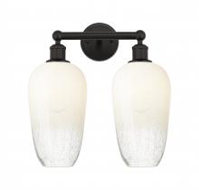 Innovations Lighting 616-2W-OB-G484-7OP - Brookhaven Flute - 2 Light - 16 inch - Oil Rubbed Bronze - Bath Vanity Light