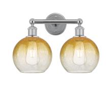 Innovations Lighting 616-2W-PC-G483-8AM - Brookhaven Globe - 2 Light - 17 inch - Polished Chrome - Bath Vanity Light