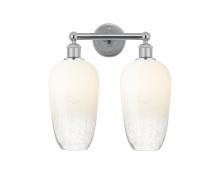 Innovations Lighting 616-2W-PC-G484-7OP - Brookhaven Flute - 2 Light - 16 inch - Polished Chrome - Bath Vanity Light