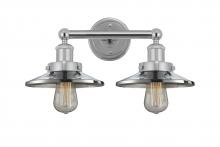 Innovations Lighting 616-2W-PC-M7 - Railroad - 2 Light - 17 inch - Polished Chrome - Bath Vanity Light