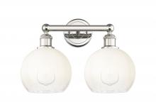 Innovations Lighting 616-2W-PN-G483-8OP - Brookhaven Globe - 2 Light - 17 inch - Polished Nickel - Bath Vanity Light