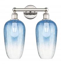 Innovations Lighting 616-2W-PN-G484-7SB - Brookhaven Flute - 2 Light - 16 inch - Polished Nickel - Bath Vanity Light