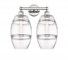 Innovations Lighting 616-2W-PN-G557-8CL - Vaz - 2 Light - 17 inch - Polished Nickel - Bath Vanity Light