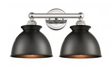 Innovations Lighting 616-2W-PN-M14-BK - Adirondack - 2 Light - 17 inch - Polished Nickel - Bath Vanity Light