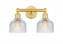 Innovations Lighting 616-2W-SG-G412 - Dayton - 2 Light - 15 inch - Satin Gold - Bath Vanity Light
