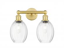 Innovations Lighting 616-2W-SG-G459-6CL - Preston Bulb - 2 Light - 15 inch - Satin Gold - Bath Vanity Light