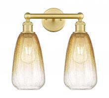 Innovations Lighting 616-2W-SG-G480-6AM - Brookhaven Almond - 2 Light - 15 inch - Satin Gold - Bath Vanity Light