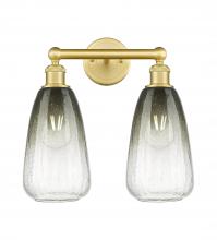 Innovations Lighting 616-2W-SG-G480-6SL - Brookhaven Almond - 2 Light - 15 inch - Satin Gold - Bath Vanity Light