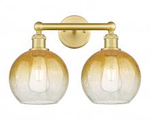 Innovations Lighting 616-2W-SG-G483-8AM - Brookhaven Globe - 2 Light - 17 inch - Satin Gold - Bath Vanity Light