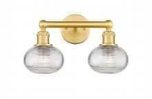 Innovations Lighting 616-2W-SG-G555-6CL - Ithaca - 2 Light - 15 inch - Satin Gold - Bath Vanity Light