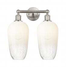 Innovations Lighting 616-2W-SN-G484-7OP - Brookhaven Flute - 2 Light - 16 inch - Brushed Satin Nickel - Bath Vanity Light