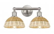 Innovations Lighting 616-2W-SN-NBD2-75-NAT - Bristol Natural II - 2 Light - 17 inch - Brushed Satin Nickel - Bath Vanity Light