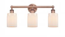 Innovations Lighting 616-3W-AC-G341 - Hadley - 3 Light - 23 inch - Antique Copper - Bath Vanity Light