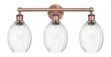 Innovations Lighting 616-3W-AC-G459-6CL - Preston Bulb - 3 Light - 24 inch - Antique Copper - Bath Vanity Light