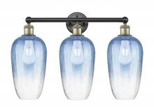 Innovations Lighting 616-3W-BAB-G484-7SB - Brookhaven Flute - 3 Light - 25 inch - Black Antique Brass - Bath Vanity Light