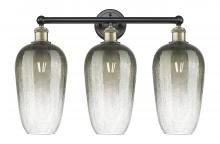 Innovations Lighting 616-3W-BAB-G484-7SL - Brookhaven Flute - 3 Light - 25 inch - Black Antique Brass - Bath Vanity Light