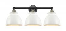 Innovations Lighting 616-3W-BAB-M14-W - Adirondack - 3 Light - 26 inch - Black Antique Brass - Bath Vanity Light