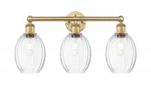 Innovations Lighting 616-3W-BB-G459-6CL - Preston Bulb - 3 Light - 24 inch - Brushed Brass - Bath Vanity Light