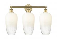Innovations Lighting 616-3W-BB-G484-7OP - Brookhaven Flute - 3 Light - 25 inch - Brushed Brass - Bath Vanity Light