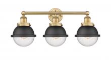 Innovations Lighting 616-3W-BB-HFS-64-BK - Edison - 3 Light - 25 inch - Brushed Brass - Bath Vanity Light