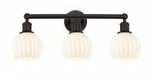 Innovations Lighting 616-3W-OB-G1217-6WV - White Venetian - 3 Light - 24 inch - Oil Rubbed Bronze - Bath Vanity Light