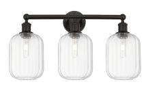 Innovations Lighting 616-3W-OB-G460-7CL - Preston Cylinder - 3 Light - 25 inch - Oil Rubbed Bronze - Bath Vanity Light