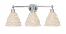 Innovations Lighting 616-3W-PC-NBD-75-NAT - Bristol Natural - 3 Light - 26 inch - Polished Chrome - Bath Vanity Light
