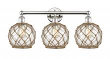 Innovations Lighting 616-3W-PN-G122-8RB - Farmhouse Rope - 3 Light - 26 inch - Polished Nickel - Bath Vanity Light