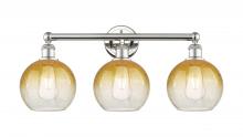 Innovations Lighting 616-3W-PN-G483-8AM - Brookhaven Globe - 3 Light - 26 inch - Polished Nickel - Bath Vanity Light