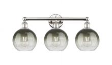 Innovations Lighting 616-3W-PN-G483-8SL - Brookhaven Globe - 3 Light - 26 inch - Polished Nickel - Bath Vanity Light