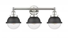 Innovations Lighting 616-3W-PN-HFS-62-BK - Edison - 3 Light - 25 inch - Polished Nickel - Bath Vanity Light