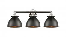 Innovations Lighting 616-3W-PN-M14-BK - Adirondack - 3 Light - 26 inch - Polished Nickel - Bath Vanity Light