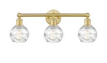 Innovations Lighting 616-3W-SG-G1213-6CL - Athens Deco Swirl - 3 Light - 24 inch - Satin Gold - Bath Vanity Light