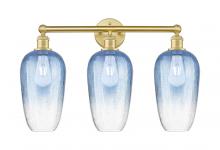 Innovations Lighting 616-3W-SG-G484-7SB - Brookhaven Flute - 3 Light - 25 inch - Satin Gold - Bath Vanity Light