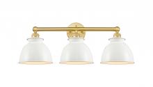 Innovations Lighting 616-3W-SG-M14-W - Adirondack - 3 Light - 26 inch - Satin Gold - Bath Vanity Light