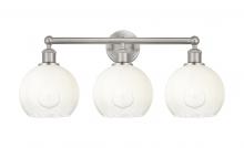 Innovations Lighting 616-3W-SN-G483-8OP - Brookhaven Globe - 3 Light - 26 inch - Brushed Satin Nickel - Bath Vanity Light