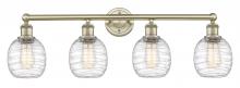 Innovations Lighting 616-4W-AB-G1013 - Belfast - 4 Light - 33 inch - Antique Brass - Bath Vanity Light